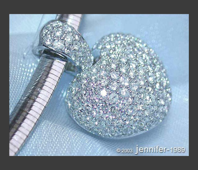 Timeless Diamond Heart Pendant in White gold Timeless Diamond Heart Pendant in White gold