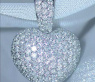 Timeless Diamond Heart Pendant in White gold