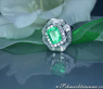 Glorious Emerald Ring with Diamonds