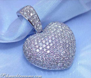 Precious Diamond Pave Heart Pendant