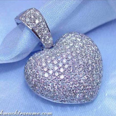 Precious Diamond Pave Heart Pendant