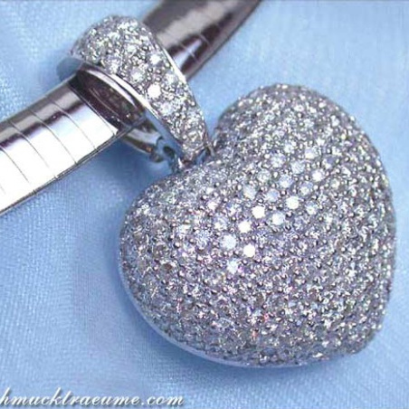 Precious Diamond Pave Heart Pendant