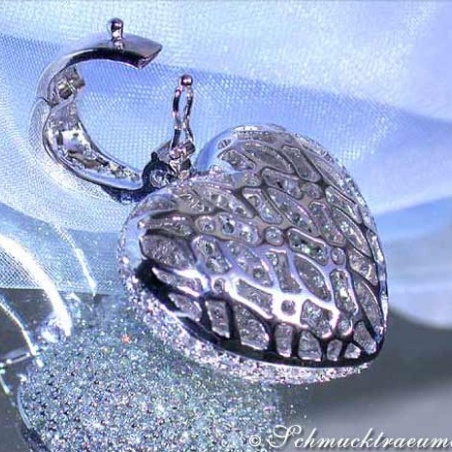 Precious Diamond Pave Heart Pendant