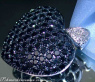 Huge Black Diamond Heart Pendant