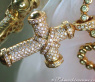 Stately Diamond Cross Pendant in Yellow Gold 18k
