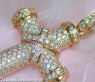 Stately Diamond Cross Pendant in Yellow Gold 18k