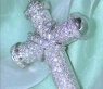 Stately Diamond Cross Pendant in White gold 18k