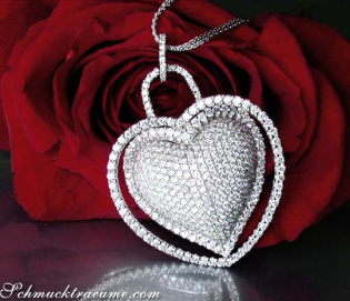 Magnificent Diamond Heart Pendant (7.50 ct.)