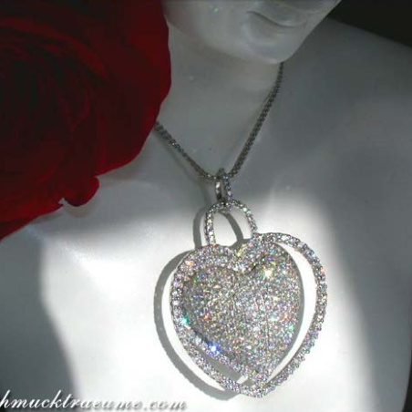 Magnificent Diamond Heart Pendant (7.50 ct.)