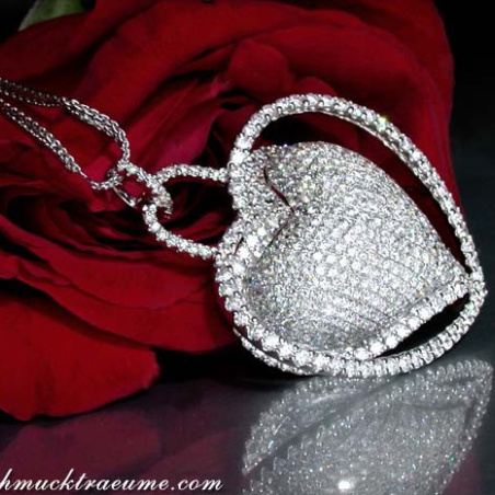 Magnificent Diamond Heart Pendant (7.50 ct.)