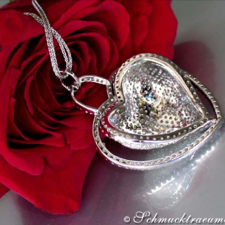 Magnificent Diamond Heart Pendant (7.50 ct.)