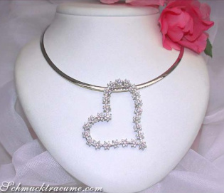 Glorious Diamond Heart Pendant
