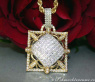 Exquisite Princess Cut Diamond Pendant