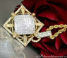 Exquisite Princess Cut Diamond Pendant