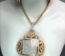 Luxus Diamanten Anhänger Gelbgold 750