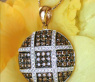 Fancy Pendant with White & Natural Brown Diamonds