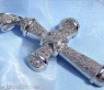 Precious Diamond Cross Pendant in White gold