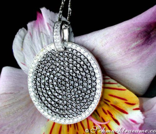 Unconventional Black & White Diamond Pendant
