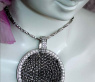 Unconventional Black & White Diamond Pendant