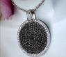 Unconventional Black & White Diamond Pendant