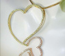 Fantastic Heart Pendant with White & Yellow Diamonds