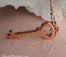 Delicate Diamond Key Pendant
