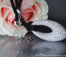 Opulent Diamond Donut Pendant on a Satin Cord