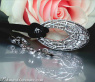 Opulent Diamond Donut Pendant on a Satin Cord