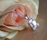 Exquisite Diamond Square Pendant