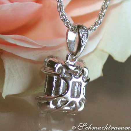 Exquisite Diamond Square Pendant