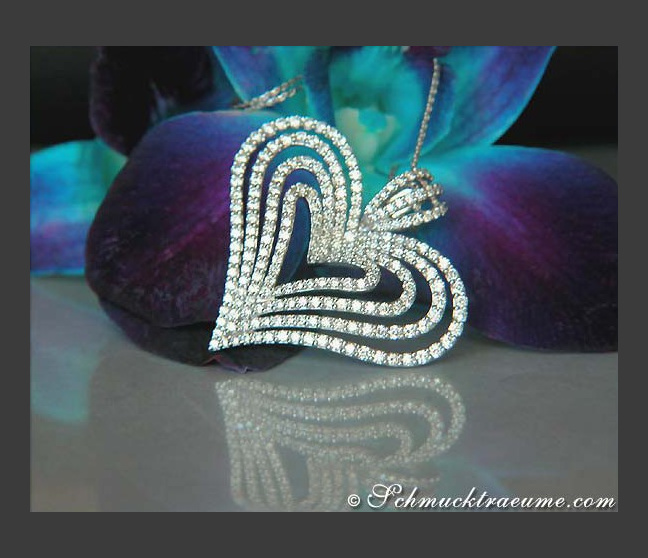 Terrific Diamond Heart Pendant