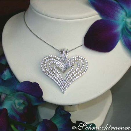 Terrific Diamond Heart Pendant