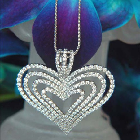 Terrific Diamond Heart Pendant