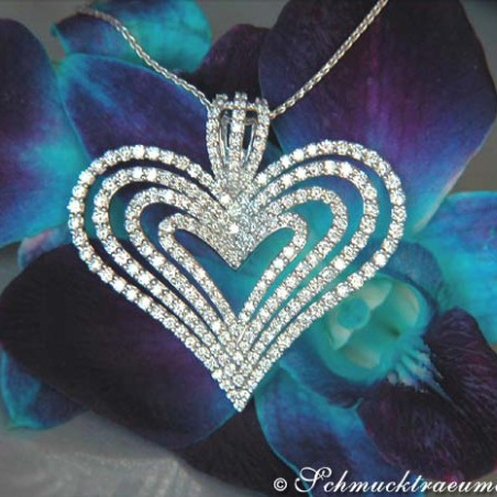 Terrific Diamond Heart Pendant