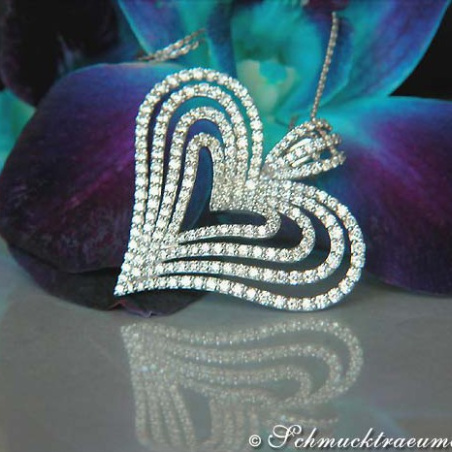 Terrific Diamond Heart Pendant