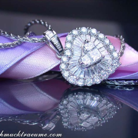 Diamanten Herz Anhänger