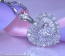 Brillanten Diamanten Herz Anhänger
