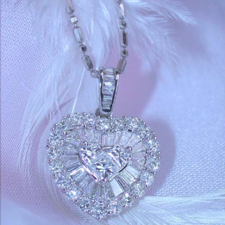 Diamanten Herz Anhänger
