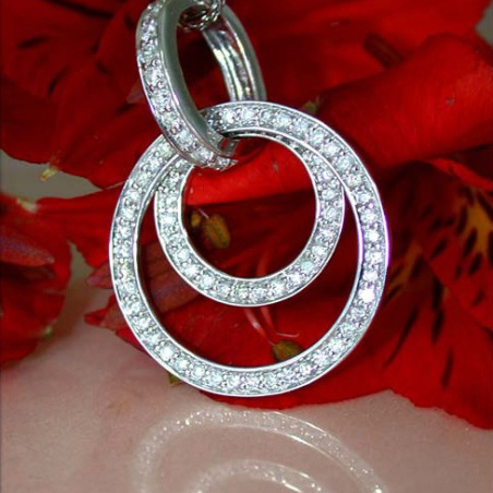 Versatile Black & White Diamond Pendant
