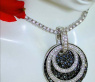 Versatile Black & White Diamond Pendant
