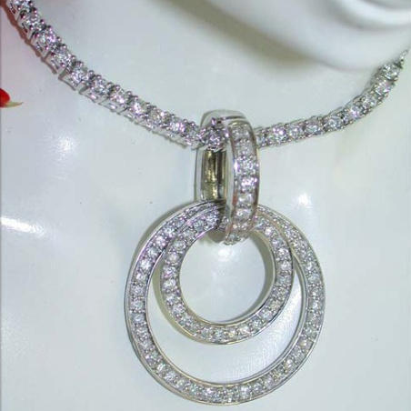 Versatile Black & White Diamond Pendant