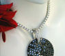 Versatile Black & White Diamond Pendant