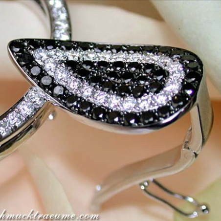 Magnificent Black & White Diamond Pendant