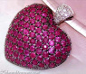 Huge Ruby Heart Pendant