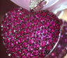 Huge Ruby Heart Pendant