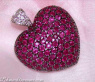 Huge Ruby Heart Pendant