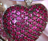Huge Ruby Heart Pendant