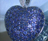 Precious Sapphire Diamond Heart Pendant
