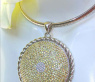 Opulent Yellow Sapphire Pendant with Diamonds