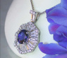 Terrific Sapphire Pendant with Diamonds